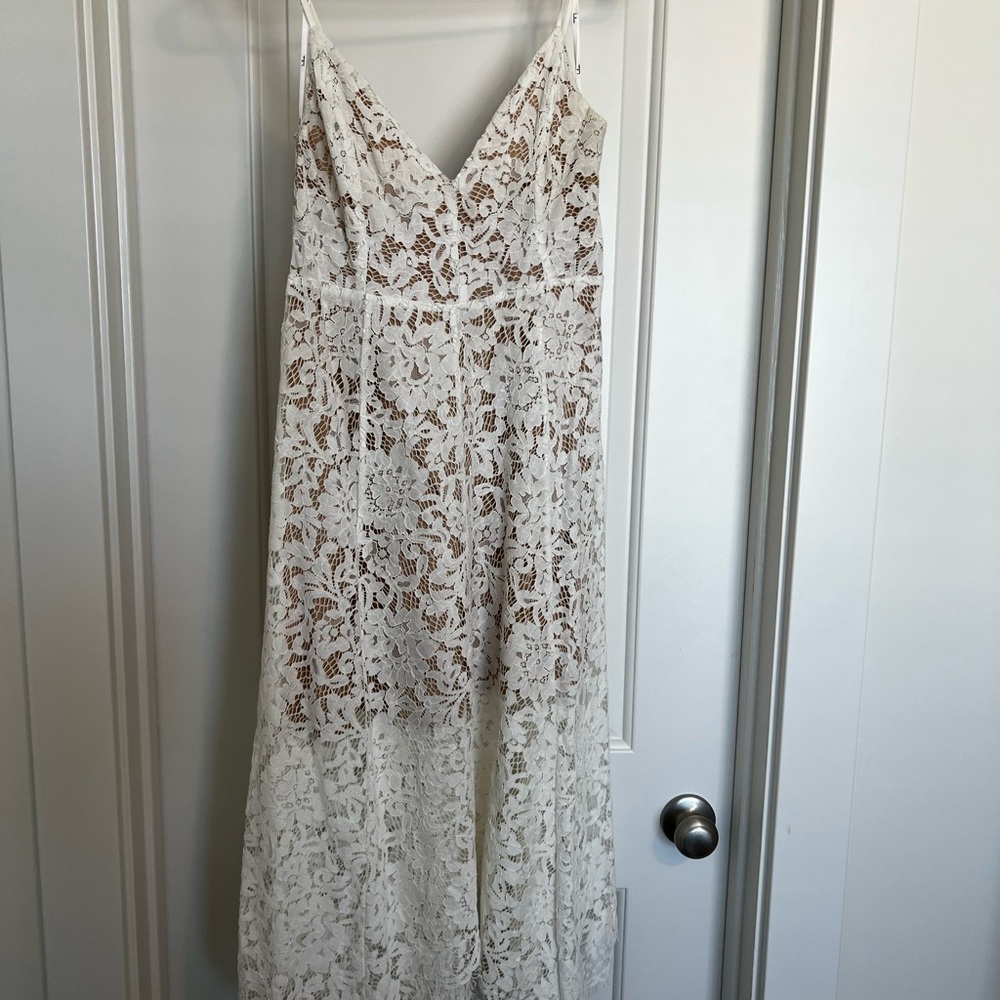 Lulu's Cream Lace Dress